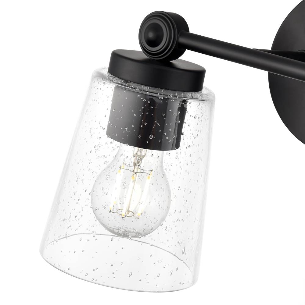Millennium Lighting 22002-MB Matte Black Lauryn 13.5'' Wide 2-light Vanity - Matte Black Image 5