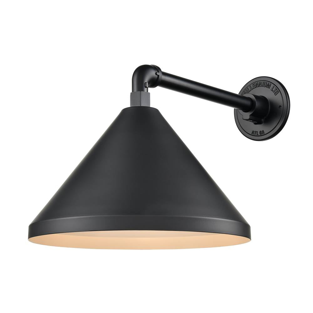 Millennium Lighting RWCS13-SB Satin Black Wide Cone Image 3