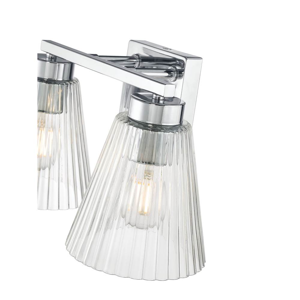 Millennium Lighting 63002-CH Chrome Riville 13.75'' Wide 2-light Vanity Image 5
