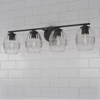 Millennium Lighting 9994-MB Matte Black Miravelle 30.5'' Wide 4-light Vanity Image 4