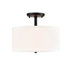 Millennium Lighting Guyten 13'' Wide 2-light Semi Flush - Brushed Nickel