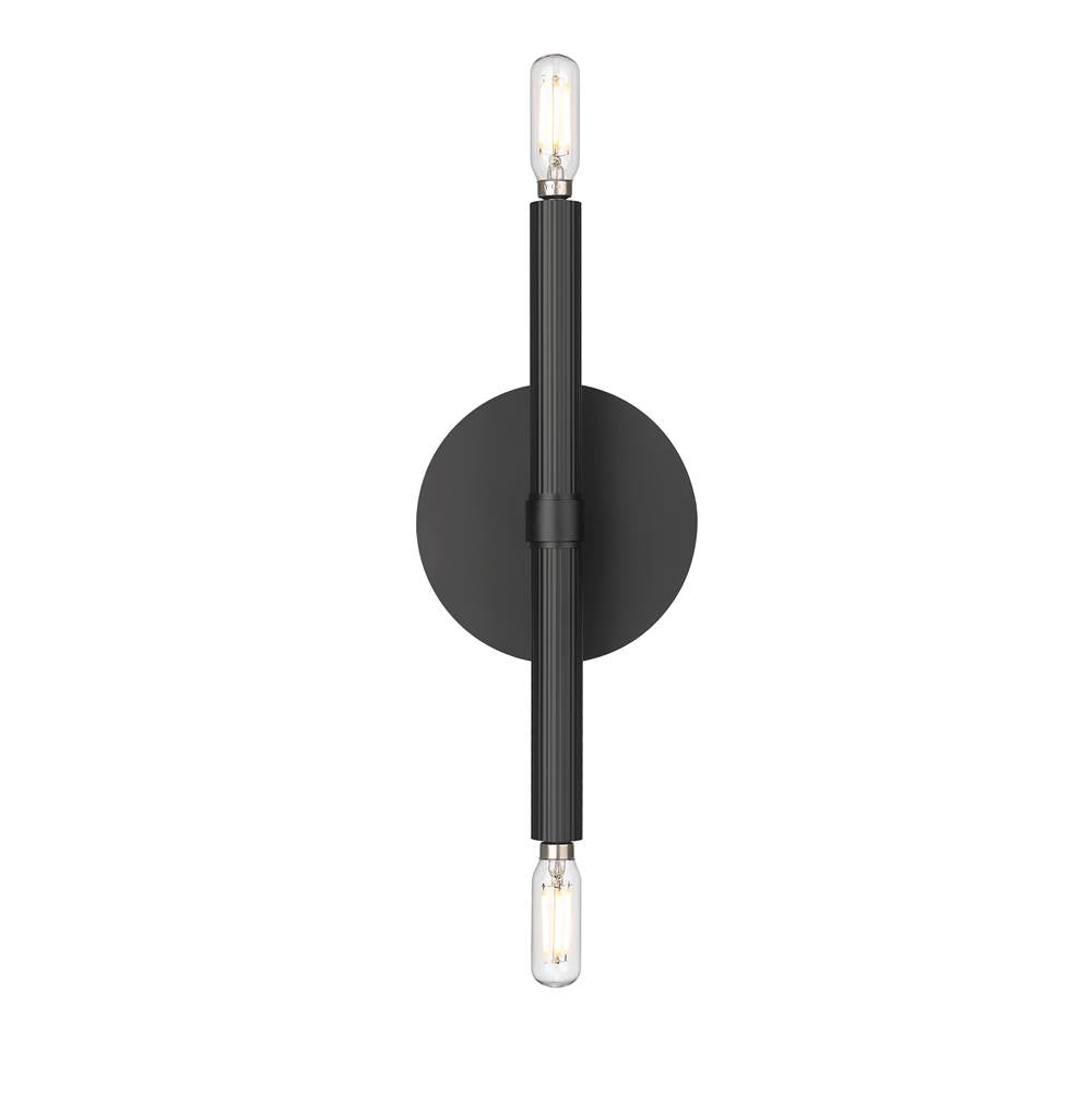 Millennium Lighting 25702-MB Matte Black Skyva 5.75'' High 2-light Wall Sconce - Matte Black Image 5