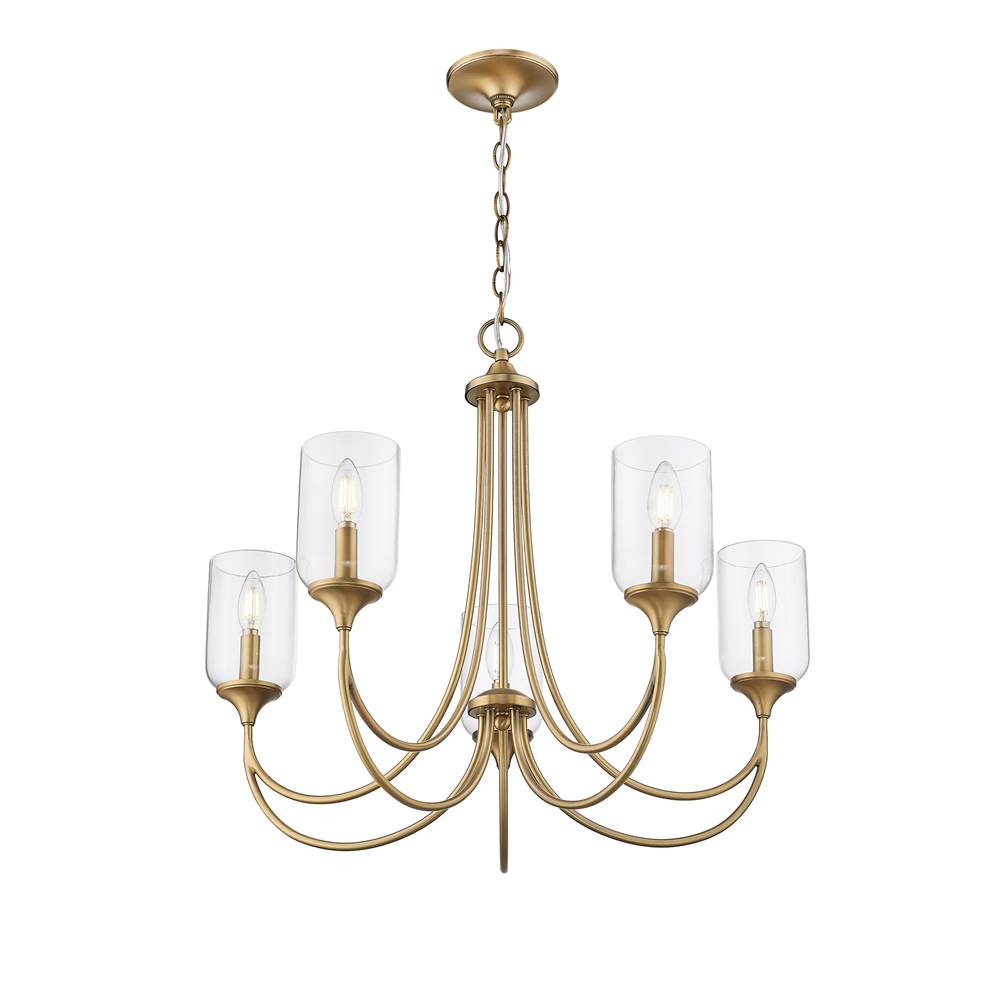 Millennium Lighting 22405-VB Vintage Brass Chandelier Ceiling Light Image 6
