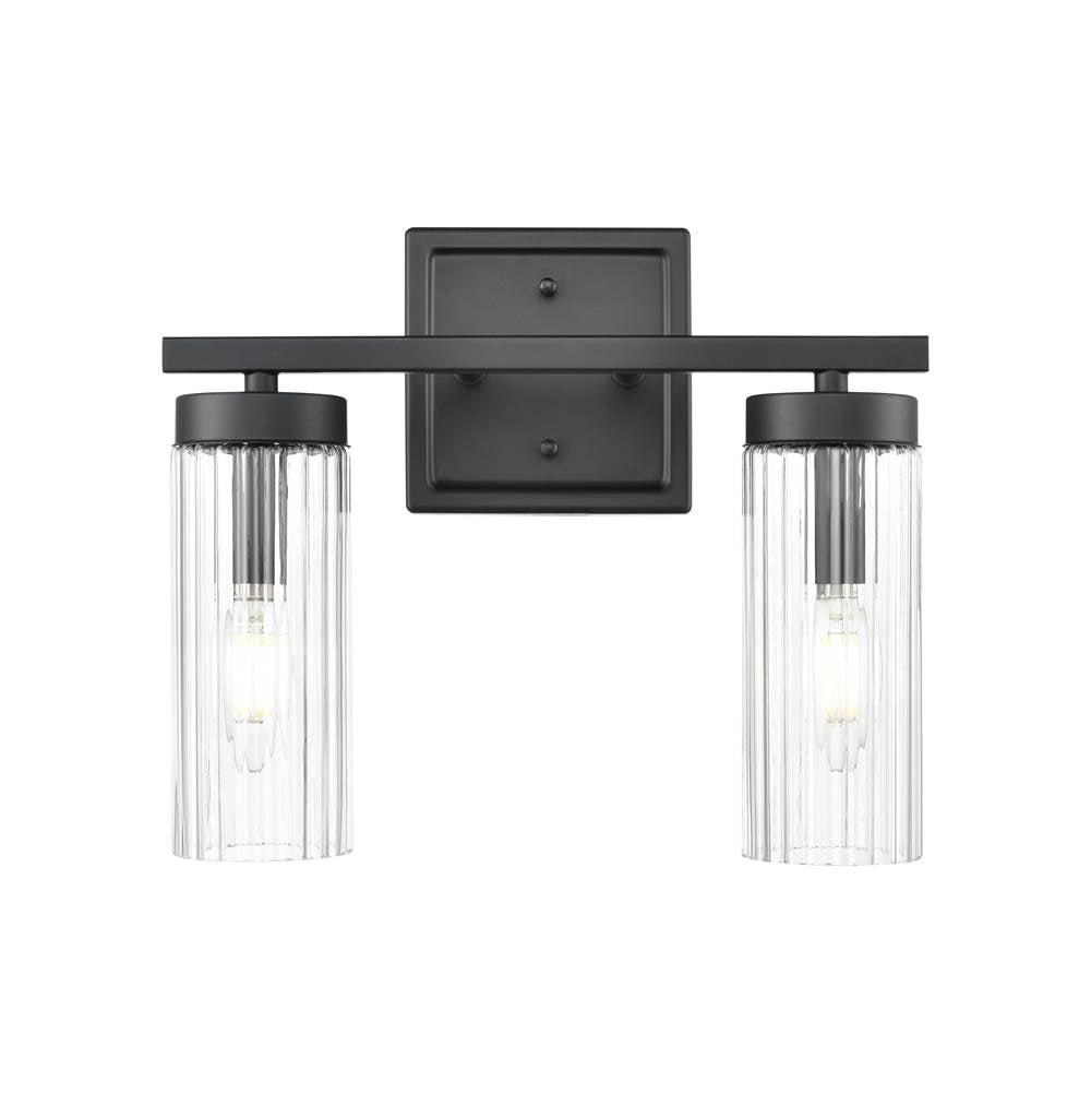 Millennium Lighting 46002-MB Matte Black Iversen 12.5'' Wide 2-light Vanity - Matte Black Image 6