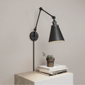 Millennium Lighting 10001-MB Matte Black Swing Arm Sconce Light Image 1