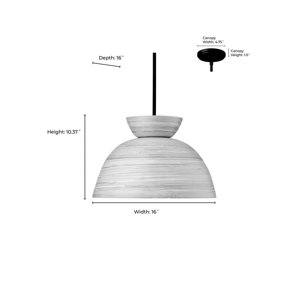 Millennium Lighting 48001-MB Matte Black Pendant Light Image 2