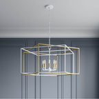 Millennium Lighting 22608-MW/VB Matte White,Vintage Brass Pendant Light Image 2