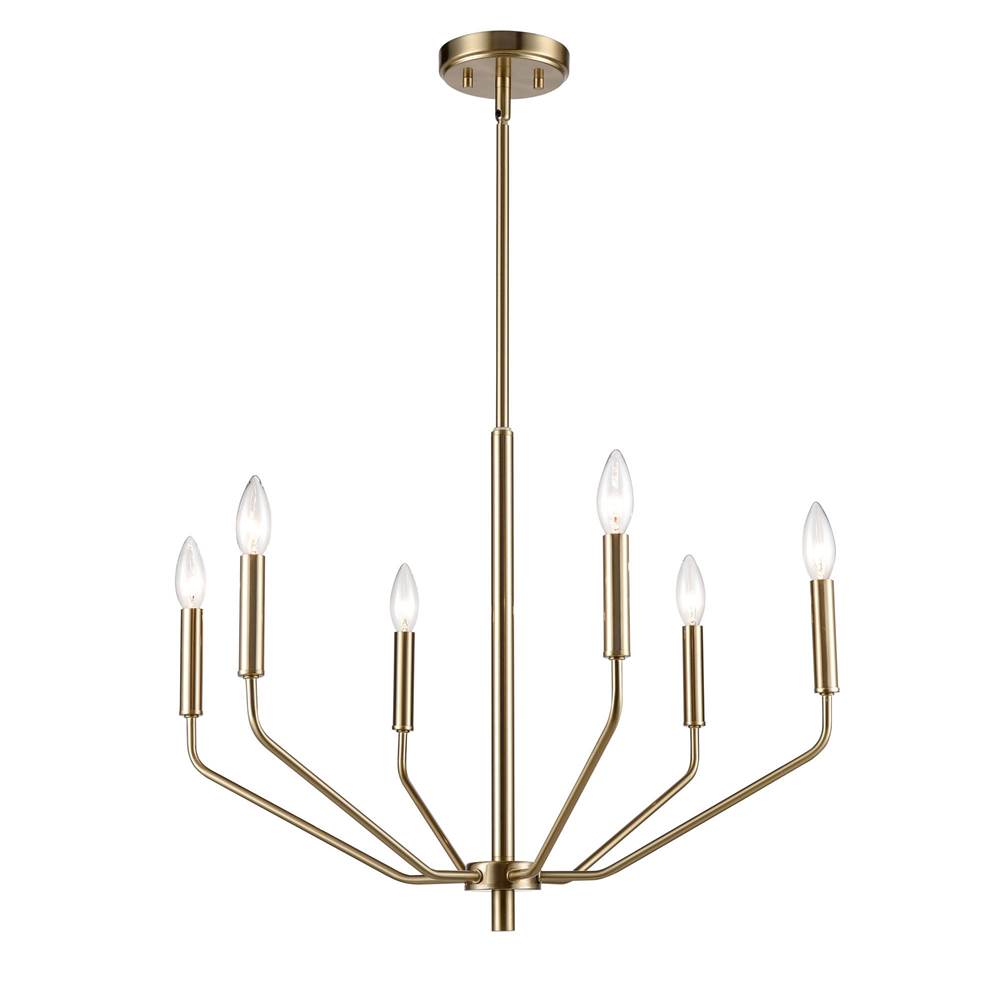 Millennium Lighting 8166-MG Modern Gold Chandelier Ceiling Light Image 2