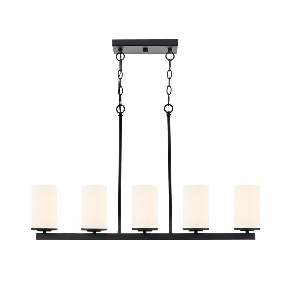 Millennium Lighting Verlana 35'' 5-light Linear Chandelier - Brushed Nickel