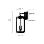 Millennium Lighting 91522-TBK Textured Black Outdoor Wall Sconce Image 3