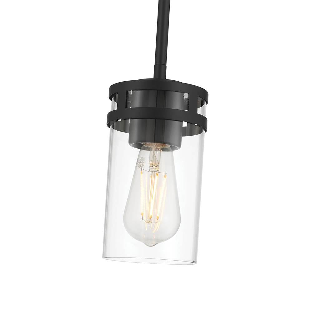Millennium Lighting 91011-MB Matte Black Lunden  4'' Wide 1-light Mini Pendant Image 5