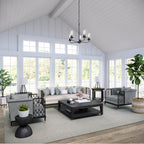 Millennium Lighting 9605-MB Matte Black 5 Light Chandelier Image 2