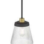 Millennium Lighting 9301-MB/VB Matte Black Lustria  8'' Wide 1-light Mini Pendant Image 6