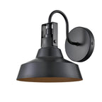 Millennium Lighting 71001-PBK Powder Coated Black Outdoor Wall Sconce Image 1