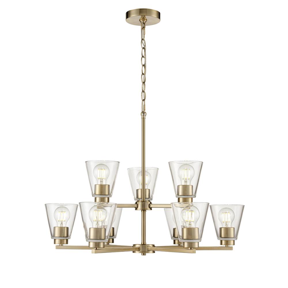 Millennium Lighting Strayhan 28.5'' 9-light Chandelier - Brushed Nickel