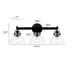 Millennium Lighting 24103-MB Matte Black Vanity Image 3
