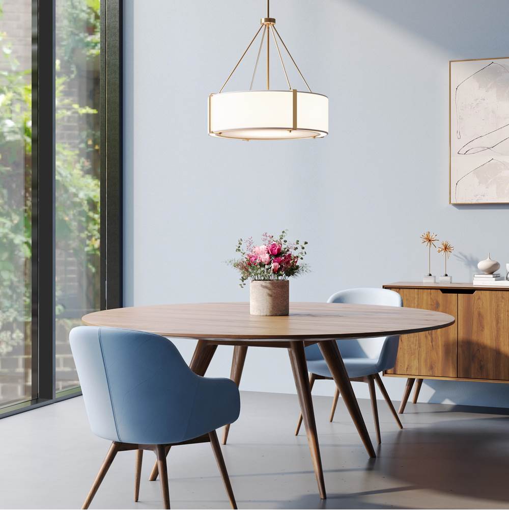 Millennium Lighting 28203-MG/WH Modern Gold,White Pendant Light Image 2
