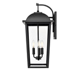 Millennium Lighting 6303-PBK Powder Coated Black Houston 24'' High 3-light Outdoor Wall Lantern - Powder Coated Black Image 6