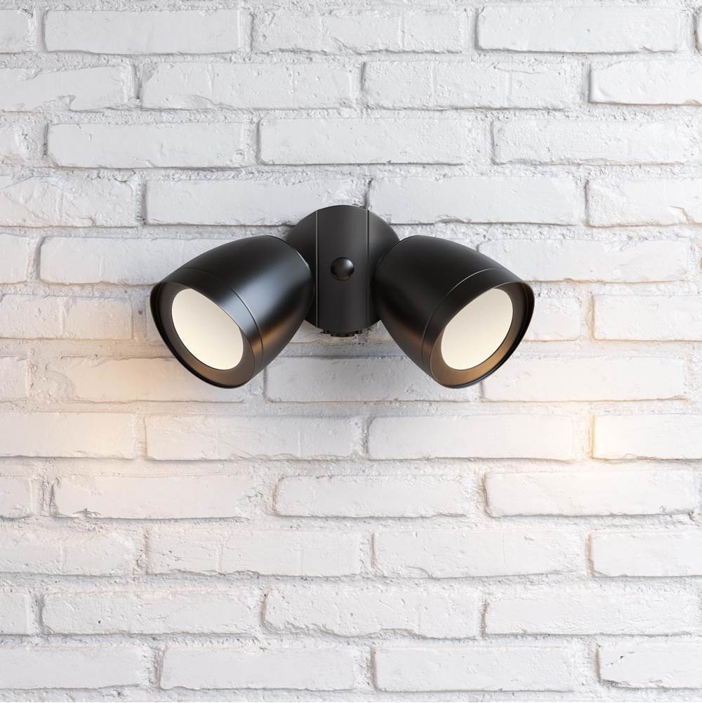 Millennium Lighting 18002-PBK Powder Coated Black Security Flood Lights Image 2