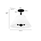 Millennium Lighting 16303-VB Vintage Brass Adorra 16'' Wide 3-light Pendant - Vintage Brass Image 3
