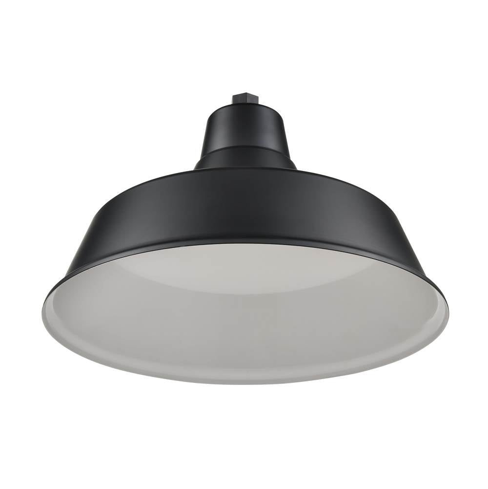 Millennium Lighting RCLWS17-SB Satin Black Classic Warehouse Shade Image 5