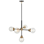 Millennium Lighting 9205-MB/MG Matte Black, Modern Gold Pendant Light Image 1