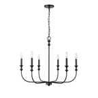 Millennium Lighting 29506-MB Matte Black Chandelier Ceiling Light Image 1