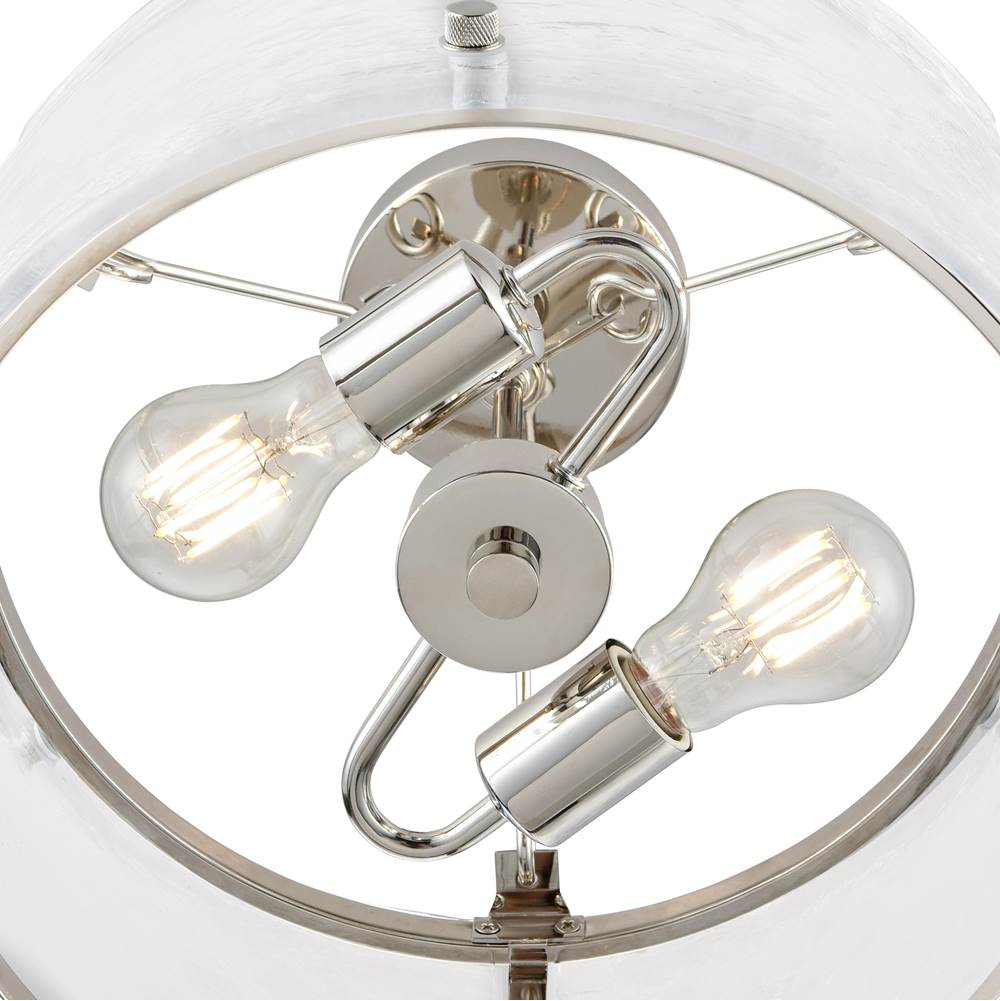 Millennium Lighting 47002-PN Polished Nickel Bennetti 14.5'' Wide 2-light Semi Flush - Polished Nickel Image 5