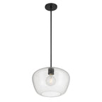 Millennium Lighting 203201-MB Matte Black Pomari 14'' Wide 1-light Pendant Image 1