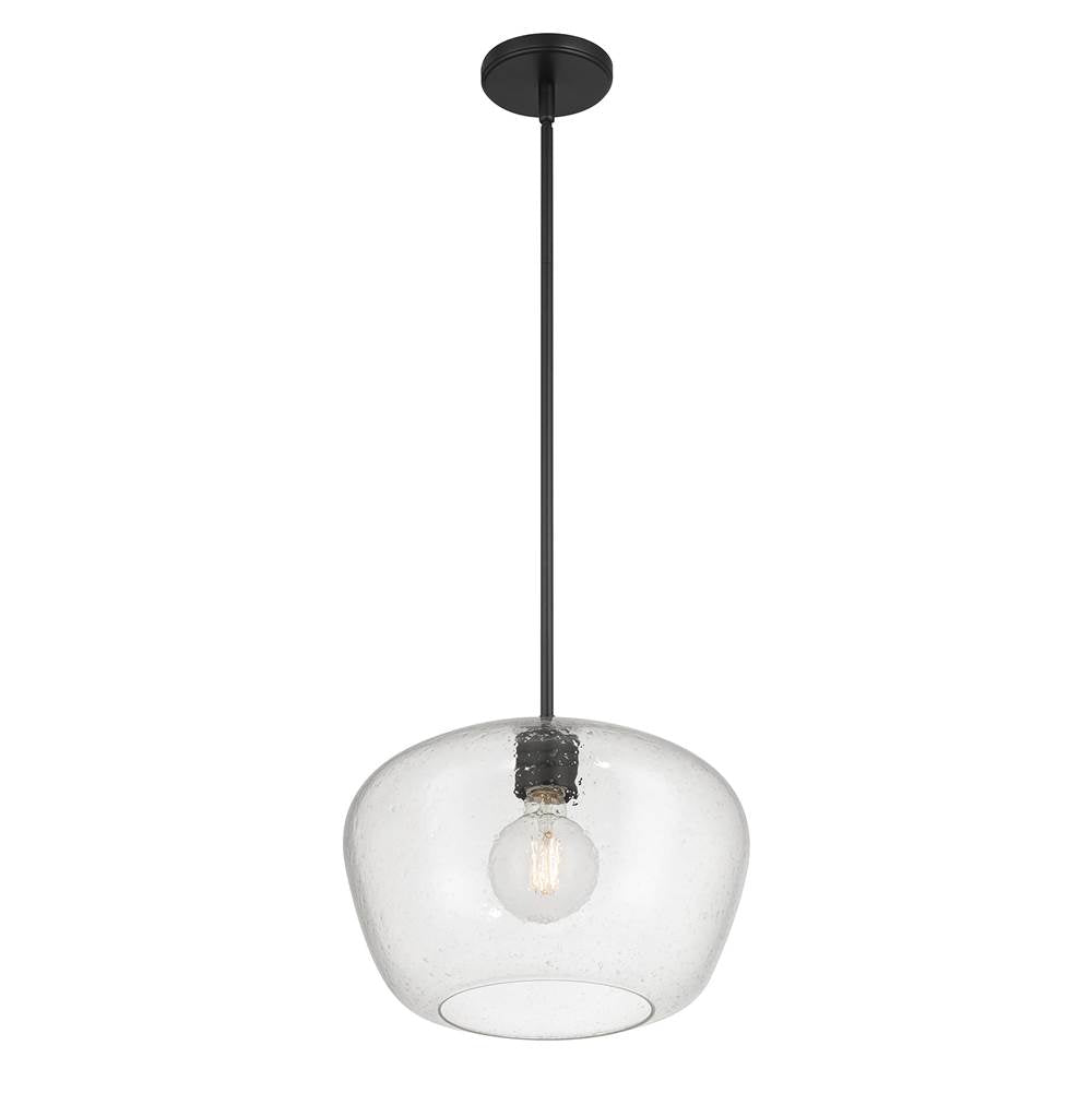 Millennium Lighting 203201-MB Matte Black Pomari 14'' Wide 1-light Pendant Image 1
