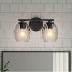 Millennium Lighting 9992-MB Matte Black Miravelle 14'' Wide 2-light Vanity Image 4