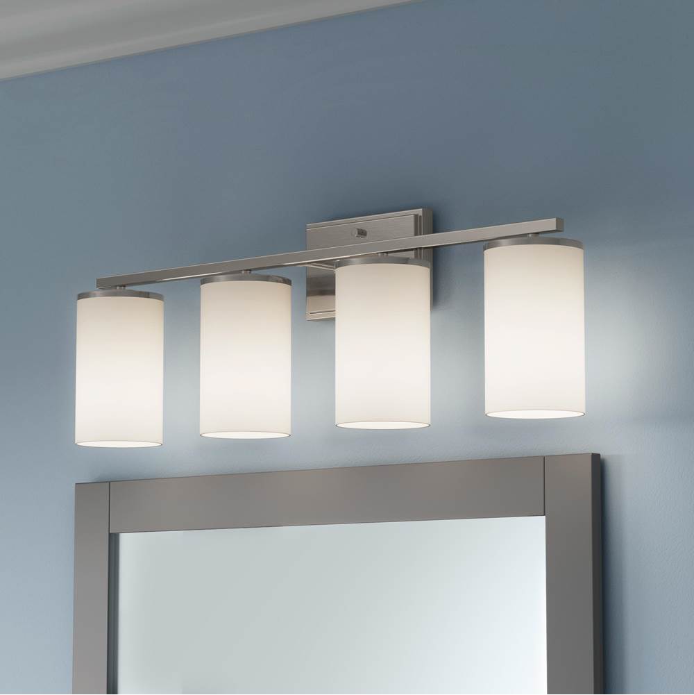 Millennium Lighting 2704WG-BN Brushed Nickel Verlana 27.75'' 4-light Vanity - Brushed Nickel Image 3