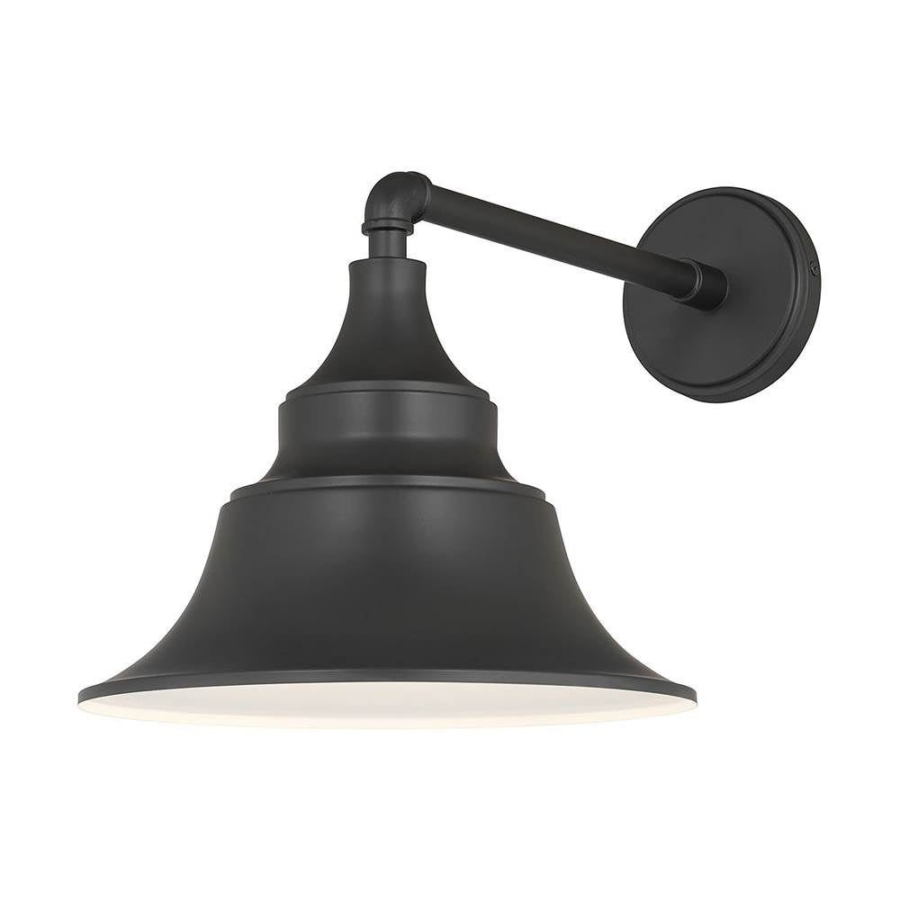 Millennium Lighting 67001-PBK Powder Coated Black Varnel 12.5'' High 1-light Outdoor Wall Sconce Image 1