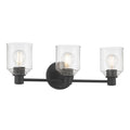 Millennium Lighting 202103-MB Matte Black Vessair 22.5'' Wide 3-light Vanity Image 1