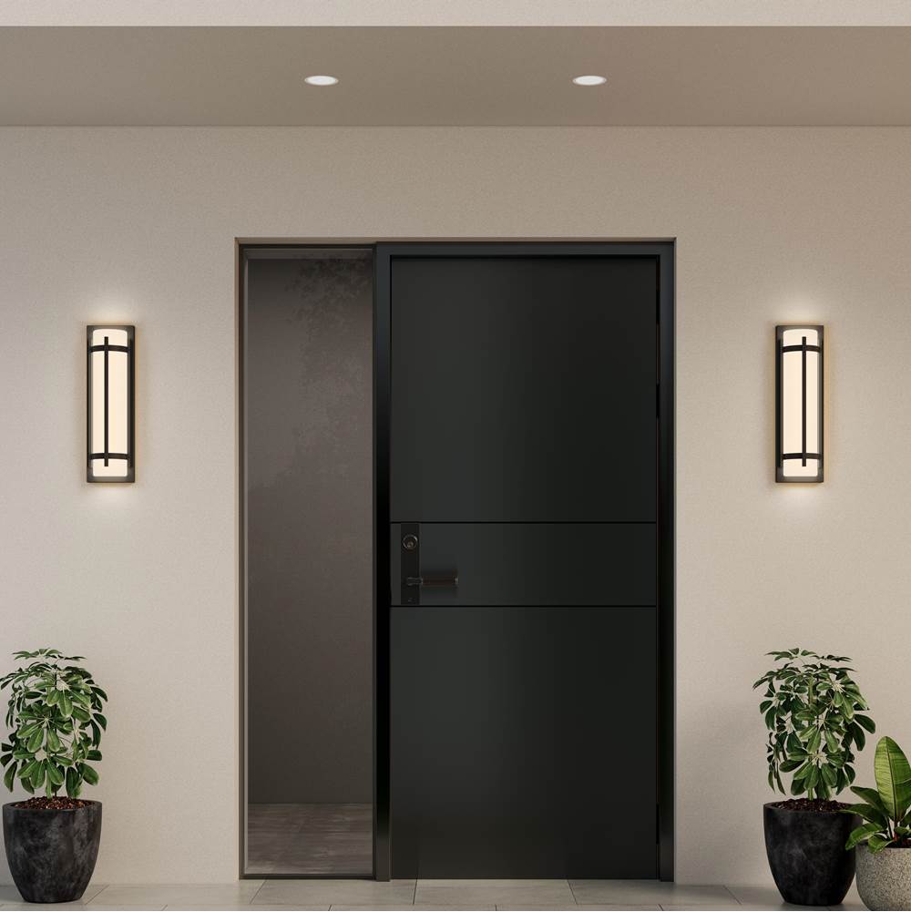 Millennium Lighting 76101-PBK Powder Coated Black Outdoor Wall Sconce Led Image 2