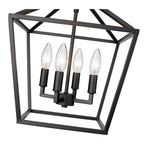Millennium Lighting 3334-MB Matte Black Semi-flush Ceiling Mount Image 3