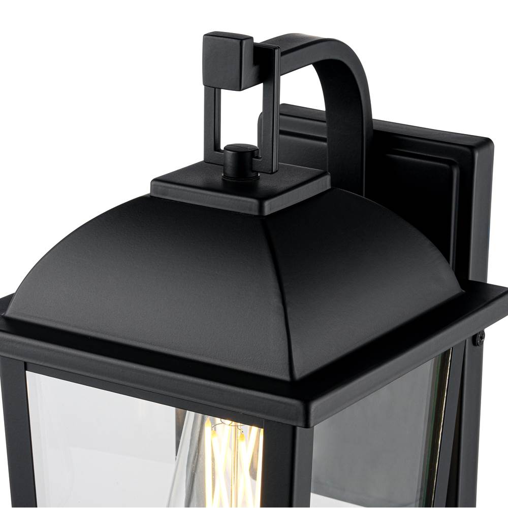 Millennium Lighting 6301-PBK Powder Coated Black Houston 17'' High 1-light Outdoor Wall Lantern - Powder Coated Black Image 5