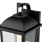 Millennium Lighting 6301-PBK Powder Coated Black Houston 17'' High 1-light Outdoor Wall Lantern - Powder Coated Black Image 5