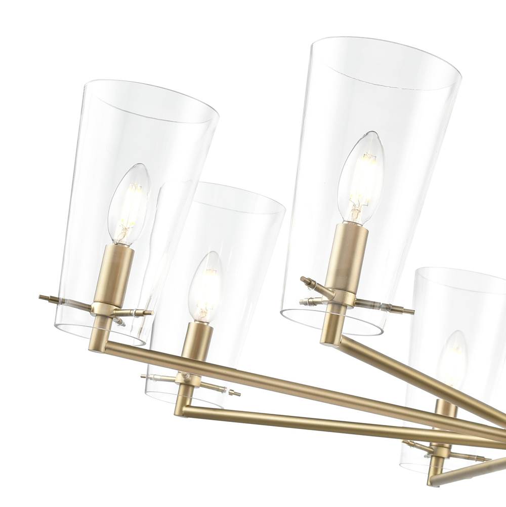 Millennium Lighting 217008-VB Vintage Brass Maccan 38.75'' Wide 8-light Chandelier - Vintage Brass Image 4