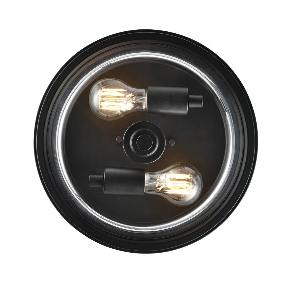 Millennium Lighting 64102-MB Matte Black Strayhan 13'' 2-light Flush Mount - Matte Black Image 5