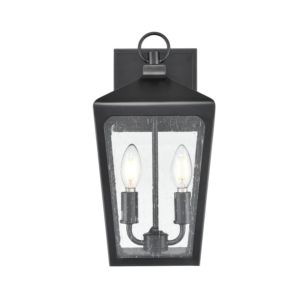 Millennium Lighting 7902-PBK Powder Coated Black Outdoor Wall Sconce Image 1