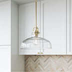 Millennium Lighting 98101-MG Modern Gold Clarien  14'' Wide 1-light Pendant Image 4