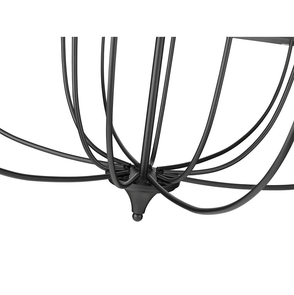 Millennium Lighting 28012-MB Matte Black Chandelier Ceiling Light Image 3