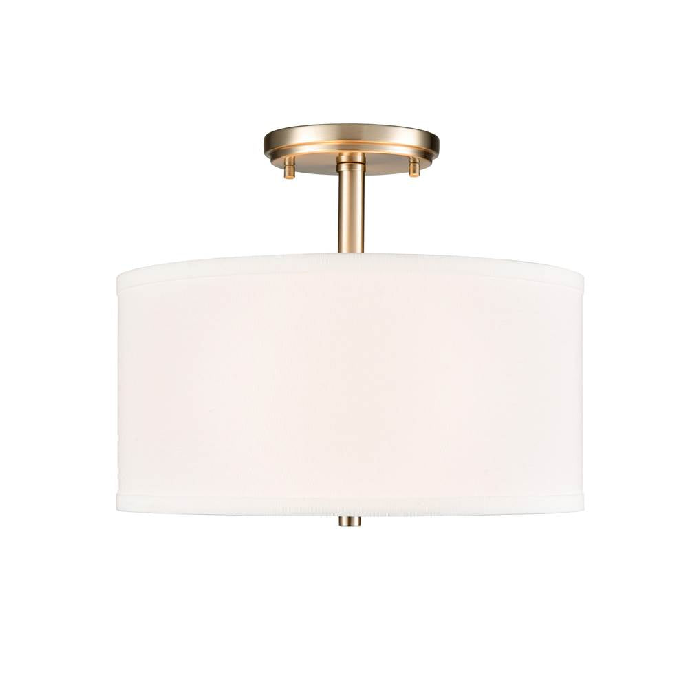 Millennium Lighting Guyten 13'' Wide 2-light Semi Flush - Brushed Nickel