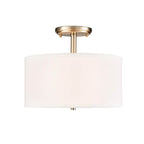 Millennium Lighting Guyten 13'' Wide 2-light Semi Flush - Brushed Nickel