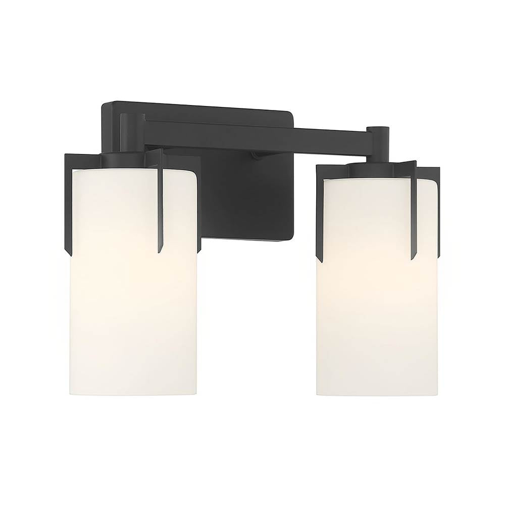 Millennium Lighting 65002-MB Matte Black Froselle 13.25'' Wide 2-light Vanity Image 1