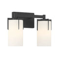 Millennium Lighting 65002-MB Matte Black Froselle 13.25'' Wide 2-light Vanity Image 1