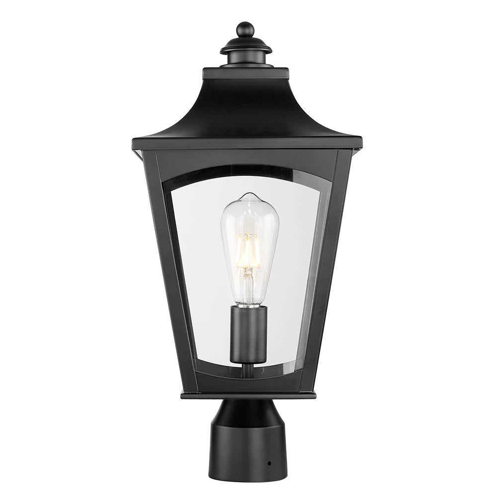 Millennium Lighting 10941-PBK Powder Coated Black Outdoor Post Lantern Image 1