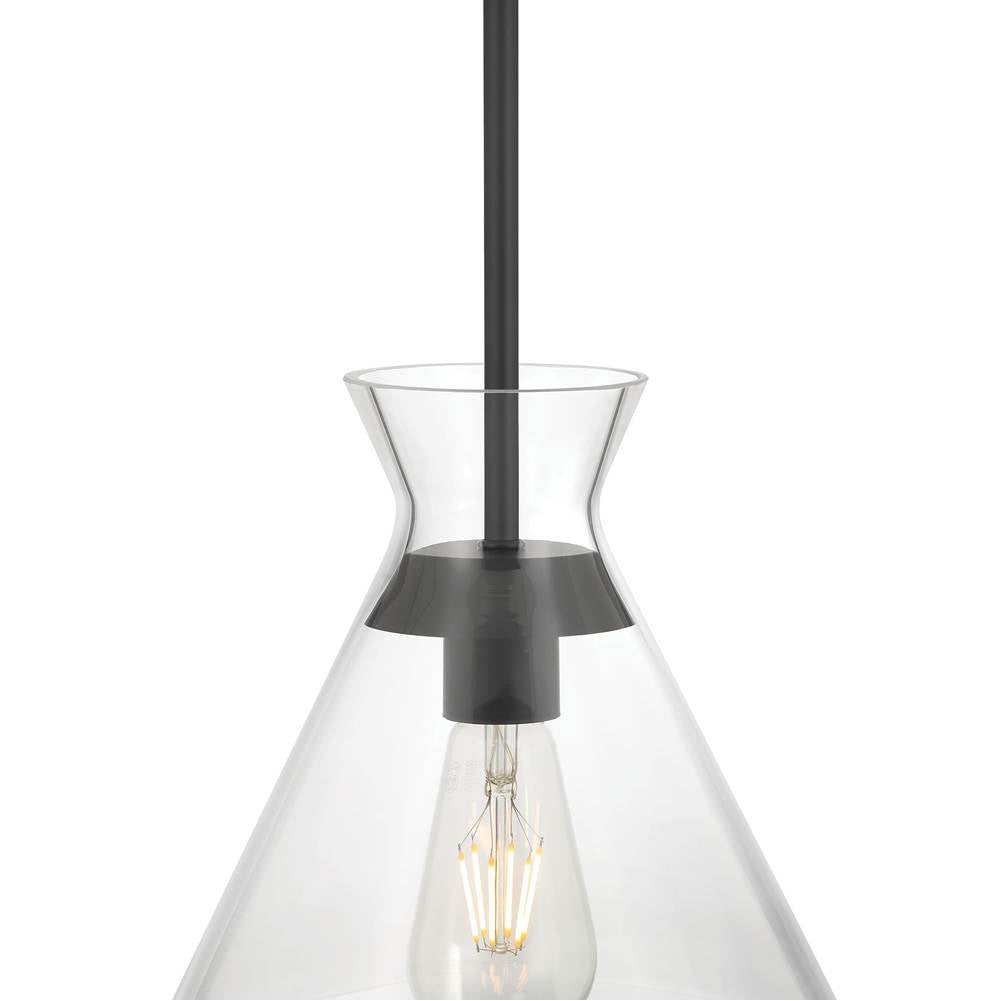 Millennium Lighting 69101-MB Matte Black Amarella 10'' Wide 1-light Pendant Image 6