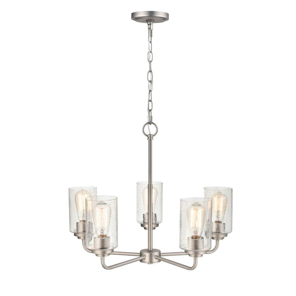 Millennium Lighting 9605-SN Satin Nickel 5 Light Chandelier Image 4